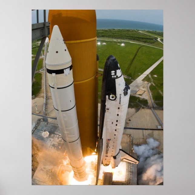 Póster Endeavor del transbordador espacial (Frente)