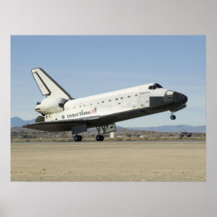 Póster Endeavor del transbordador espacial