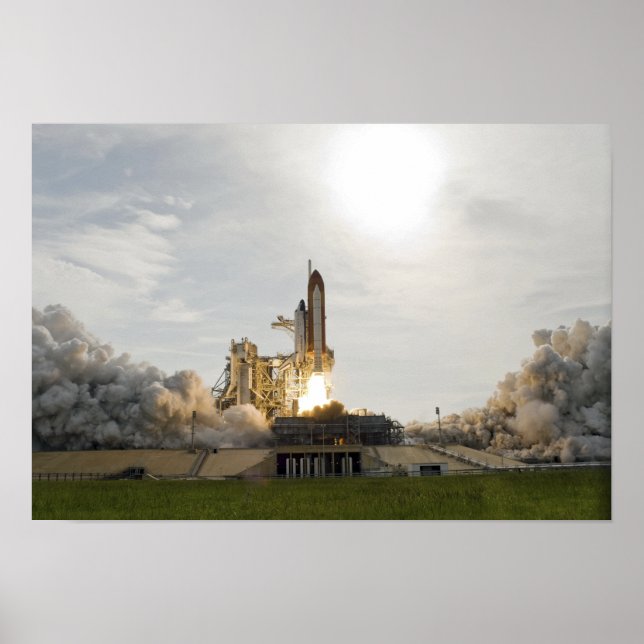 Póster Endeavor del transbordador espacial despega 6 (Frente)