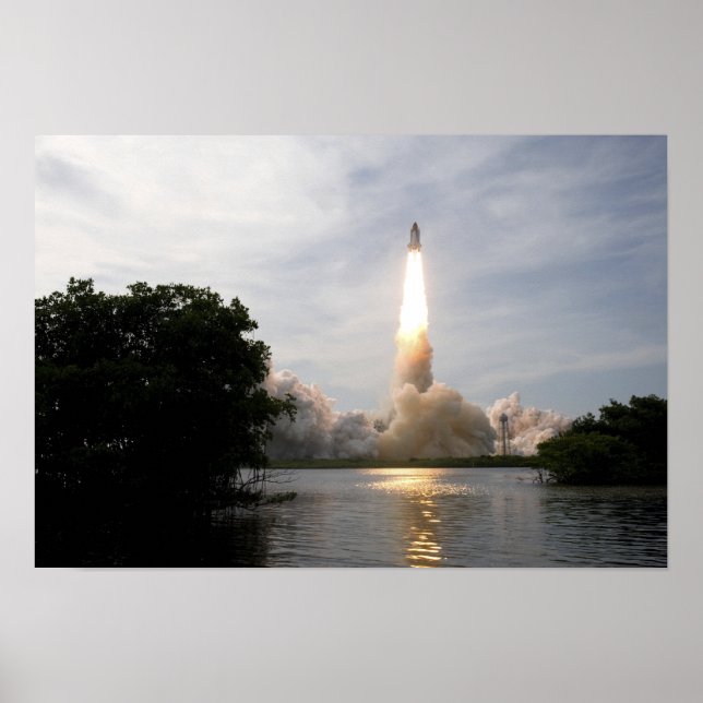 Póster Endeavor del transbordador espacial se desconecta  (Frente)
