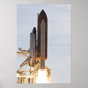 Póster Endeavor del transbordador espacial se desconecta