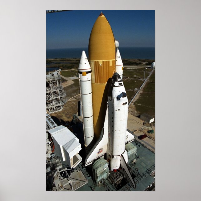Póster Endeavor del transbordador espacial (STS-89) (Frente)