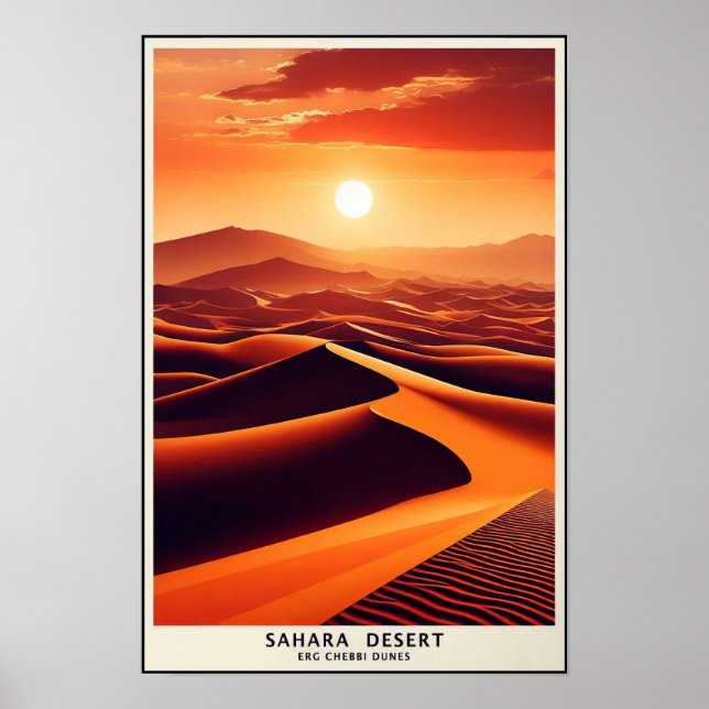 Póster Endless Dunes Of Erg Chebbi, Morocco (Frente)