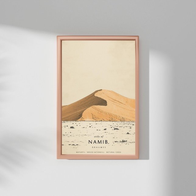 Póster Endless Horizon – Vintage Namib Desert Travel (Subido por el creador)