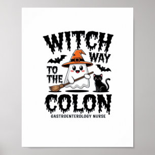 Póster Endo Enfermera Halloween Enfermera Gastrointestina