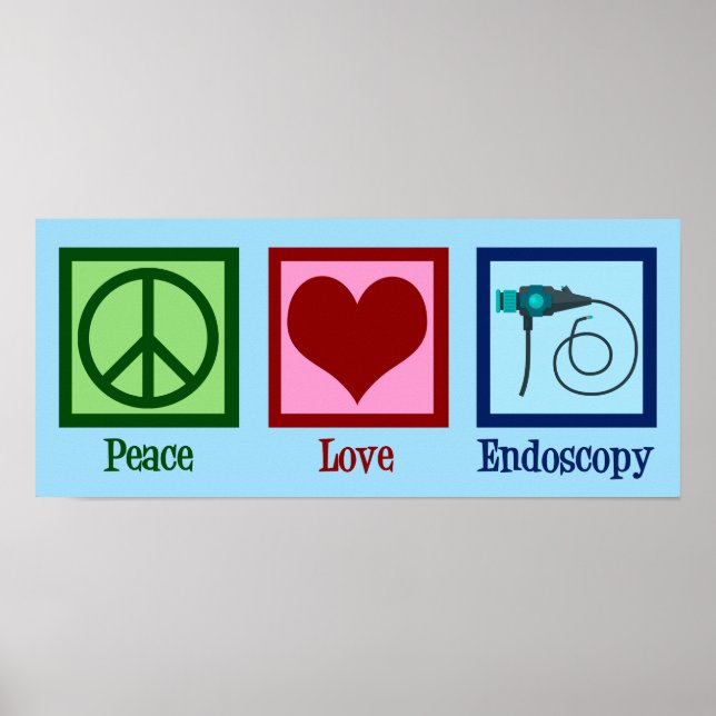 Póster Endoscopia de amor por la paz (Frente)