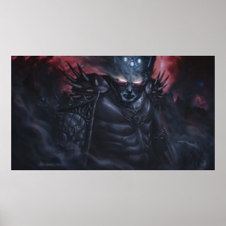 Póster enemigo negro