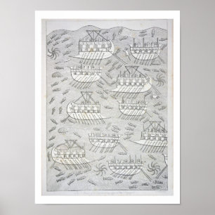 Póster Enemigos de los asirios que toman el refugio en