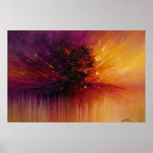 Póster Energía Abstracta Explosiva – Pared Abstracta Colo