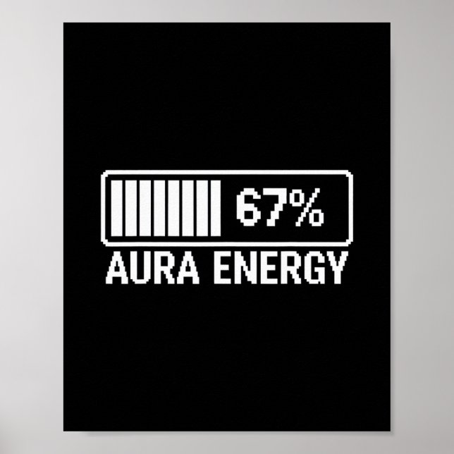 Póster Energía Aura a 67 Seis Siete Meme  (Frente)