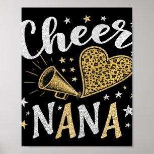 Póster Energía Cheer Nana para la abuela que ama el ánimo