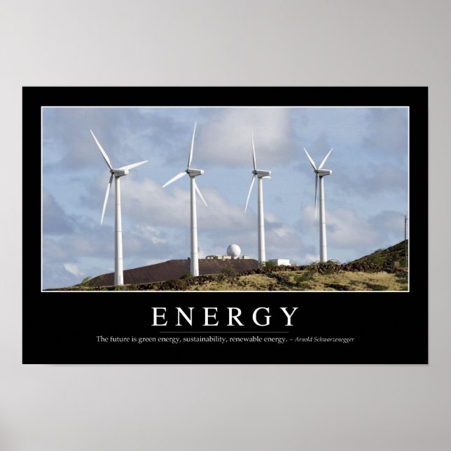 Póster Energía: Cita Inspiradora (Frente)