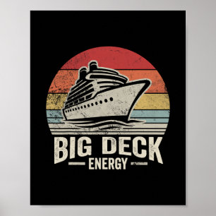 Póster Energía de Gran Cubierta Vibes Retro Crucero