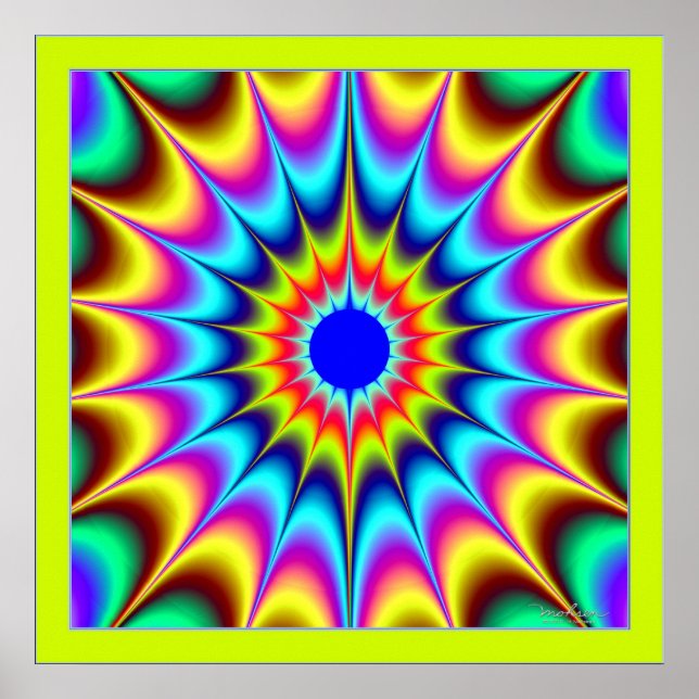 Póster Energía fractal perpetua (Frente)