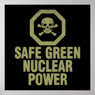 Póster Energía nuclear verde segura
