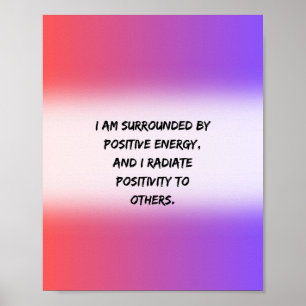 Póster energía positiva - Cita motivacional