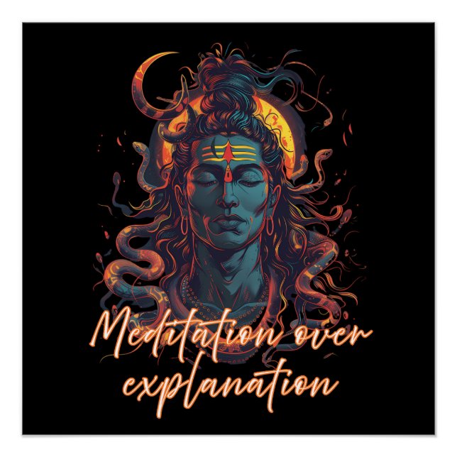 Póster Energía Shiva, Poder Divino, Diseño de Manifestaci (Anverso)