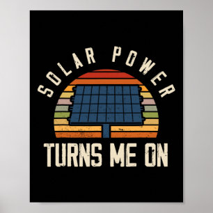 Póster Energía solar de panel solar