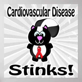 Póster Enfermedad cardiovascular Apesta Conciencia del zo