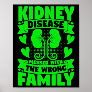 Póster Enfermedad Cometida Con La Mala Enfermedad Renal F