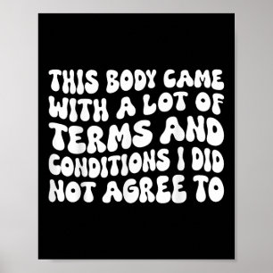 Póster Enfermedad Crónica Invisibilidad Discapacidad Rara