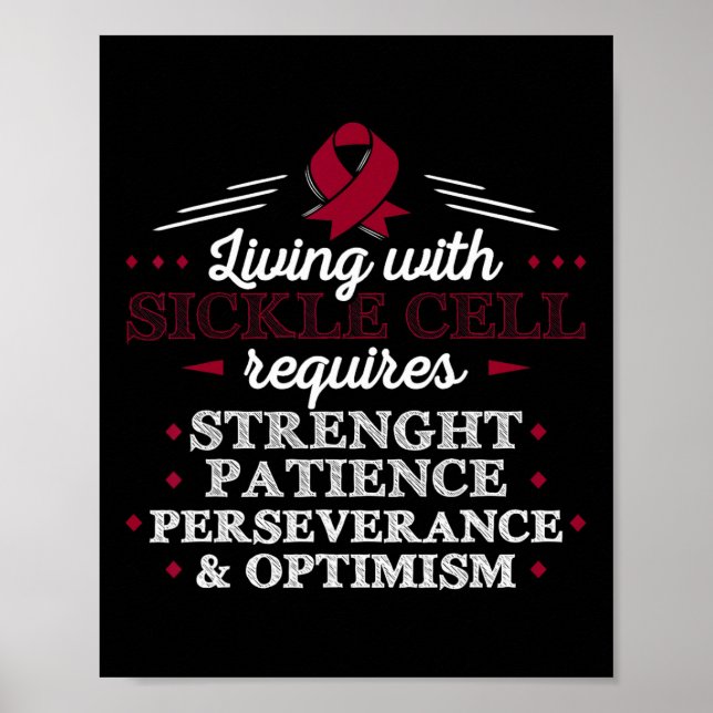 Póster Enfermedad de células falciformes - regalo de sens (Frente)