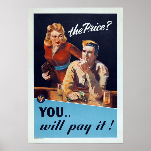 Póster Enfermedad de sífilis médica de cosecha (Frente)