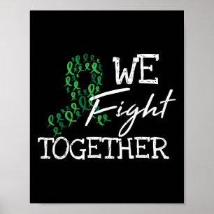 Póster Enfermedad del riñón Cinta Verde Familia Cita Conc