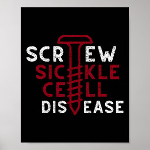 Póster Enfermedad por anemia de células falciformes