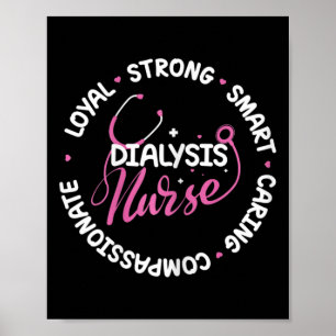 Póster Enfermedad renal de enfermera Enfermería