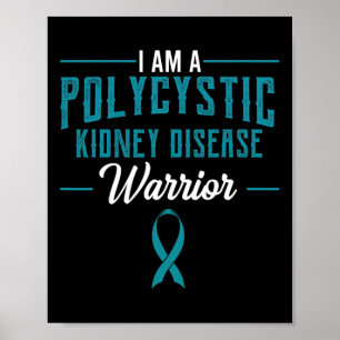Póster Enfermedad renal Pkd Guerrero Pckd Conciencia Verd