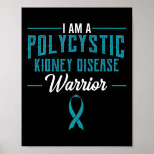 Póster Enfermedad renal Pkd Guerrero Pckd Conciencia Verd