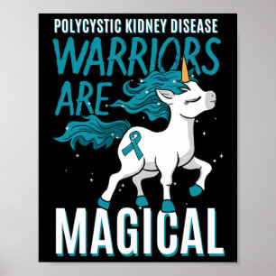 Póster Enfermedad Renal Poliquística Pckd Pkd Unicorn Awa