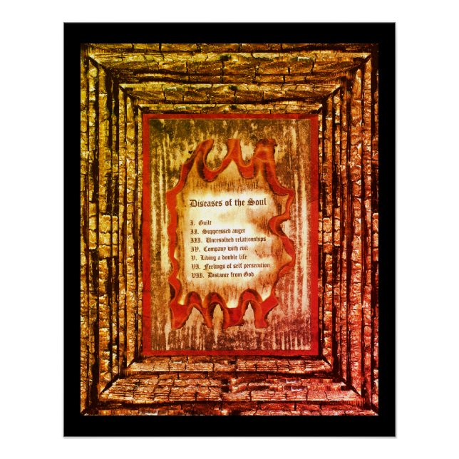 Póster Enfermedades del alma (Anverso)