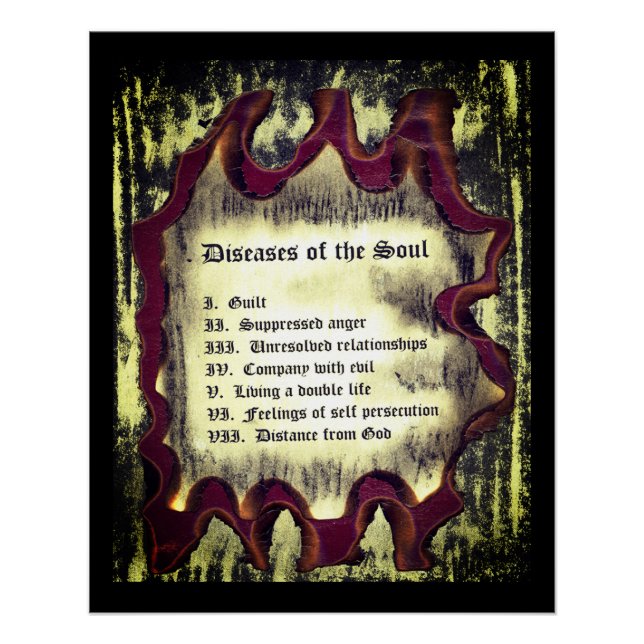 Póster Enfermedades del alma (Anverso)