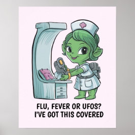 Póster Enfermera alienígena
