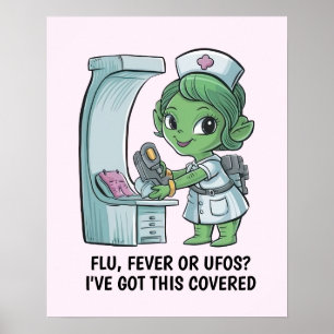 Póster Enfermera alienígena