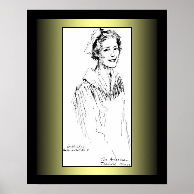 Póster Enfermera Americana ~ Ángel de la Misericordia ~ P (Frente)