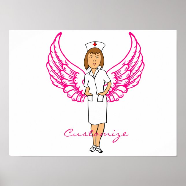 Póster Enfermera Angel Wings Thunder_Cove (Frente)