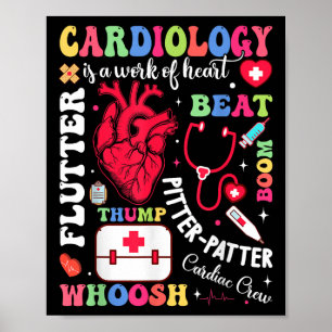 Póster Enfermera Cardíaca La Cardiología Es El Trabajo De