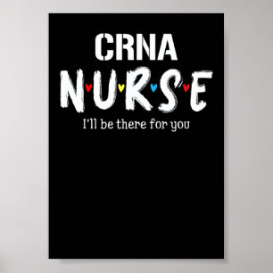 Póster Enfermera Crna Cuadro Corazón Rojo Amor Estetoscop