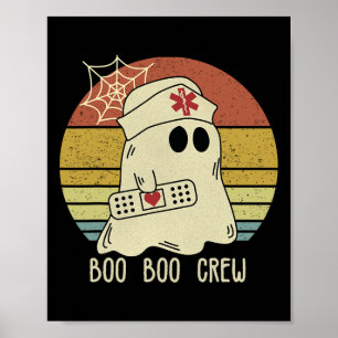 Póster Enfermera De Boo Boo Enfermera De Halloween Para M