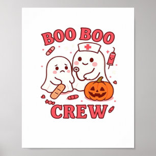 Póster Enfermera de Boo Boo Enfermera divertida fantasma 