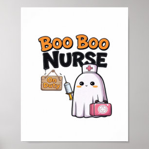 Póster Enfermera De Boo En Una Camiseta Clásica De Duty