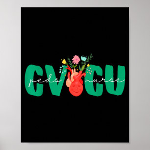 Póster Enfermera de Cuidados Intensivos Cardiovasculares 