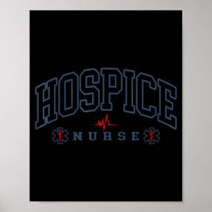 Póster Enfermera de Hospicio Divertida Graduación de Doct