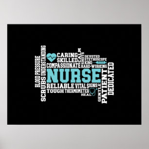 Póster Enfermera de la Escuela de Medicina RN LVN