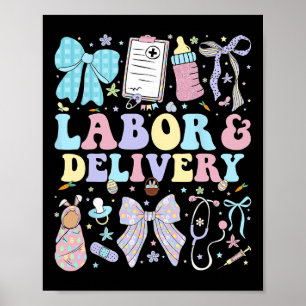 Póster Enfermera de Labor y Parto Coquette Landd Enfermer