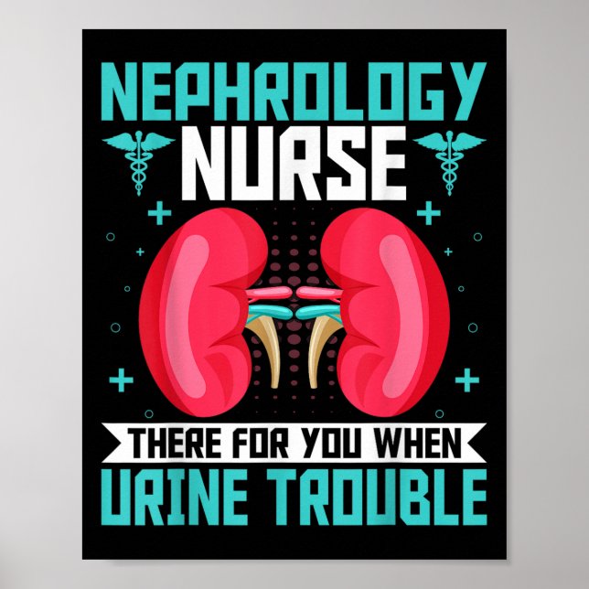 Póster Enfermera de nefrología - Diálisis divertida de la (Frente)
