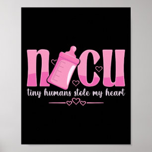 Póster Enfermera de Nicu San Valentín Pequeños Humanos Me